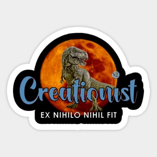 Creationist Dinosaur Attitude Sticker